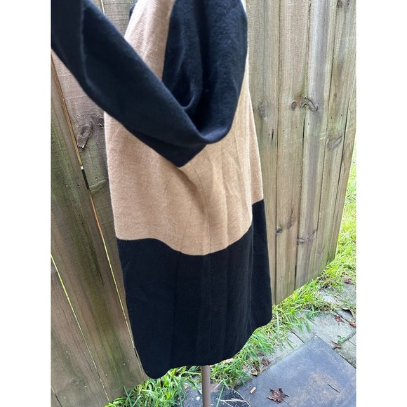 TALBOTS PLUS CARDIGAN JACKET Colorblock Merino Blend 2x - Picture 3 of 6